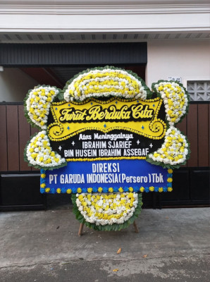 Papan Bunga Duka di Moga