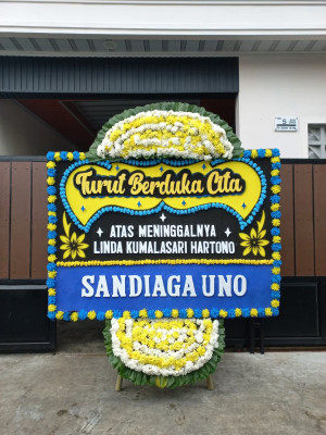 Papan Bunga Duka di Moga